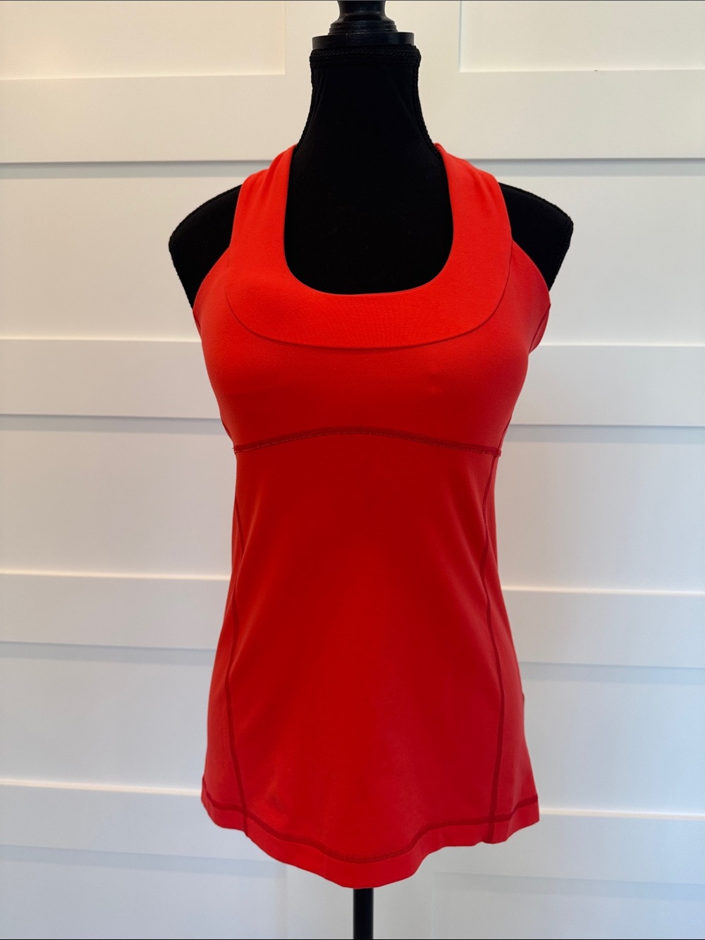 lululemon athletica Red Scoop-Neck Performance Tank
